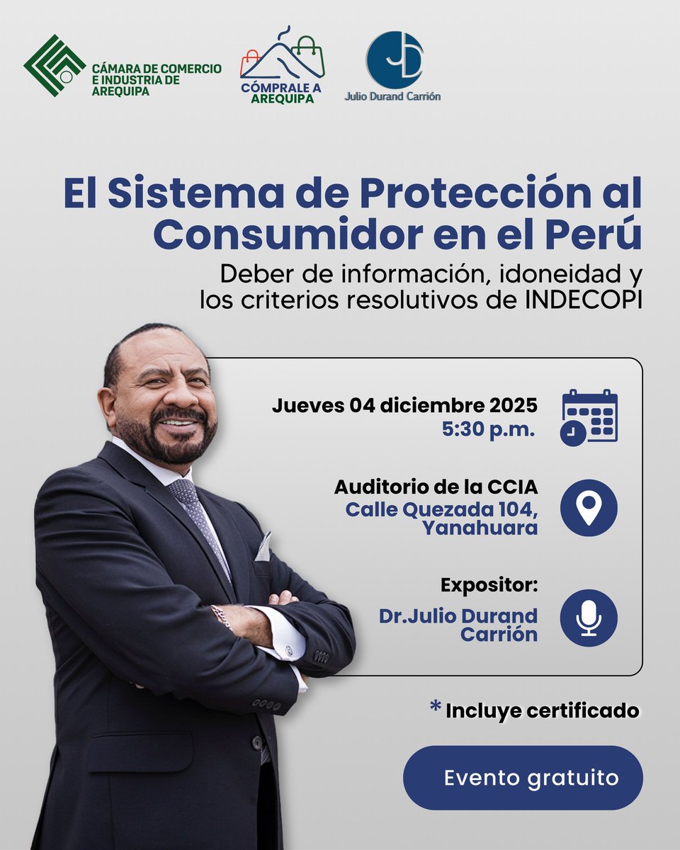 ¡𝗚𝗥𝗔𝗡 𝗢𝗣𝗢𝗥𝗧𝗨𝗡𝗜𝗗𝗔𝗗! 𝗡𝗼 𝘁𝗲 𝗣𝗶𝗲𝗿𝗱𝗮𝘀 𝗘𝘀𝘁𝗲 𝗘𝘃𝗲𝗻𝘁𝗼 𝗖𝗹𝗮𝘃𝗲 𝗽𝗮𝗿𝗮 𝗧𝘂 𝗡𝗲𝗴𝗼𝗰𝗶𝗼  

 ¡𝗥𝗘𝗚𝗜́𝗦𝗧𝗥𝗔𝗧𝗘 𝗔𝗛𝗢𝗥𝗔 𝗬 𝗢𝗕𝗧𝗘́𝗡 𝗧𝗨 𝗖𝗘𝗥𝗧𝗜𝗙𝗜𝗖𝗔𝗗𝗢! 

🔗forms.gle/Y2GfzA3cAuZX6u…