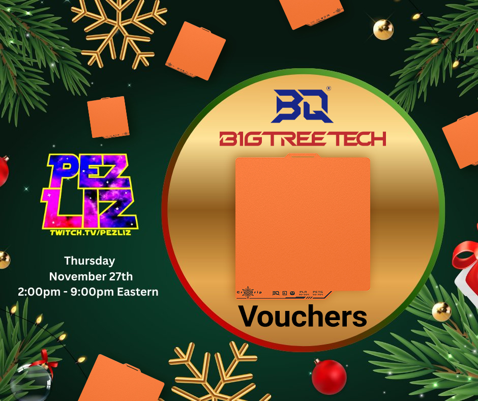 pezliz's tweet image. So excited to share that @BIQU_3Dprinter @BigTreeTech has joined the Thanksgiving festivities with NEW Orange Frostbite Plates &amp;amp; Vouchers! I&apos;ve also joined as an affiliate! tidd.ly/4pszD4N