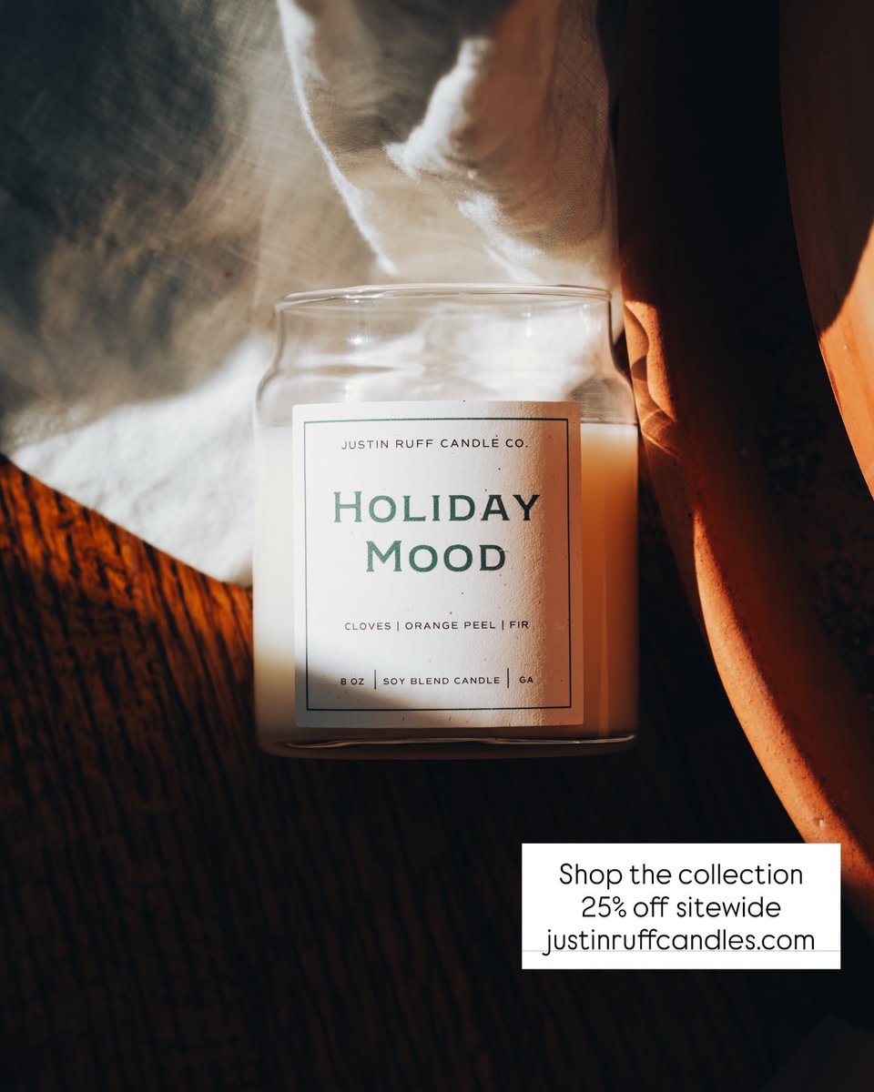 Two years ago today, <a href="/IamTabithaBrown/">Tabitha Brown</a> featured my candles on Very Good Mondays. Seeing how much the brand has elevated since then… I’m grateful for every step. 🕯️

Signature Collection is 25% off this weekend if you’re setting the mood.
justinruffcandles.com #BlackFriday