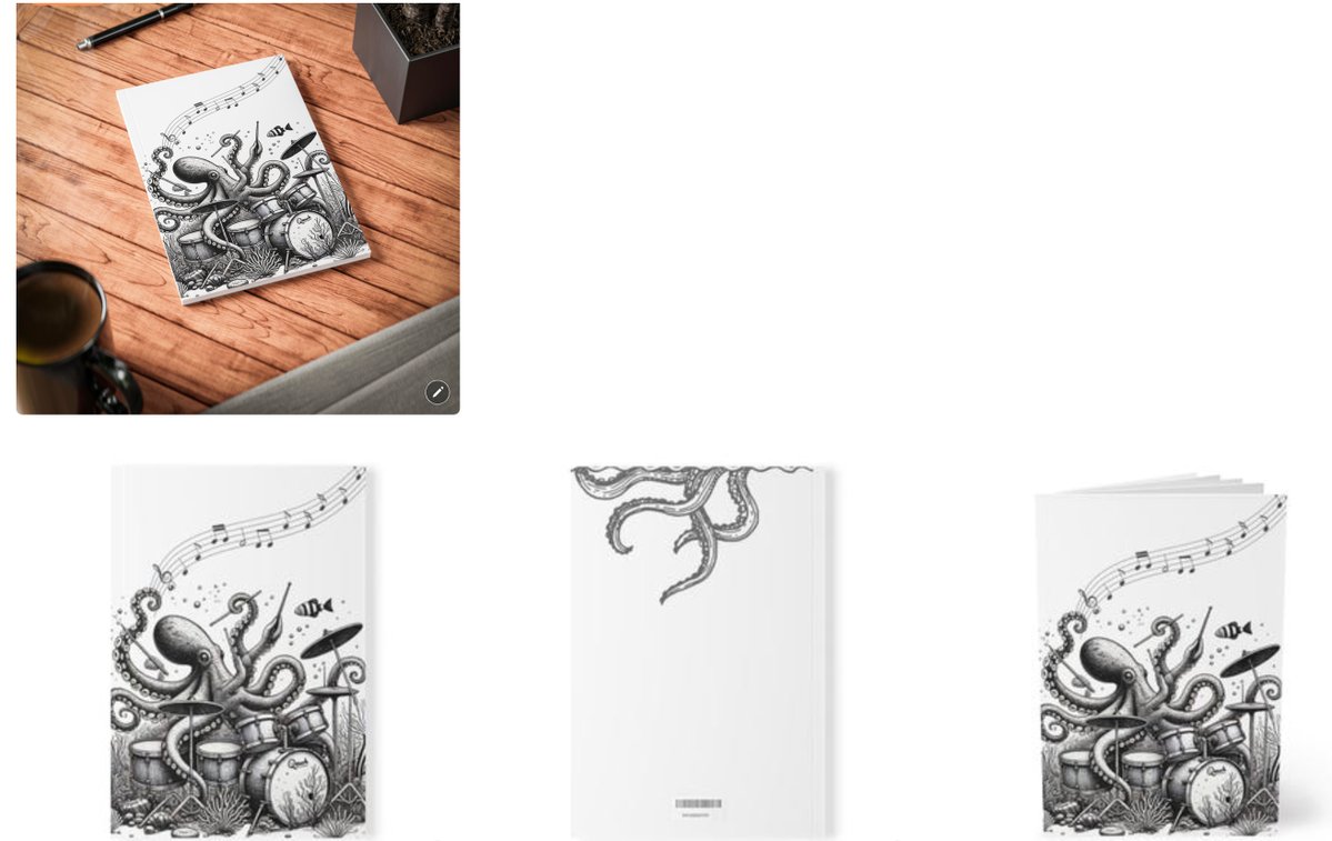 HermisioTheCrab's tweet image. Unleash your creativity with the Octopus Playing Drums Notebook! 
A5, 90gsm lined pages, high quality and lays flat when opened—perfect for music &amp;amp; ocean lovers. 🎼🐙

stufffoundonthemap.etsy.com/listing/184608…

#Journals #Notebooks #Writers #Art #Organizers #writting #Creativity #stationary