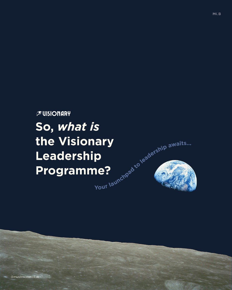 MuslimCouncil's tweet image. 🌟 So, what is the Visionary Leadership Programme?

We&apos;re inviting you to embark on a transformative journey through our #Leadership Programmes - designed to #empower the next generation of #Muslim changemakers! ✨

Are you ready to be a leader? Visit mcb.org.uk/visionary for…