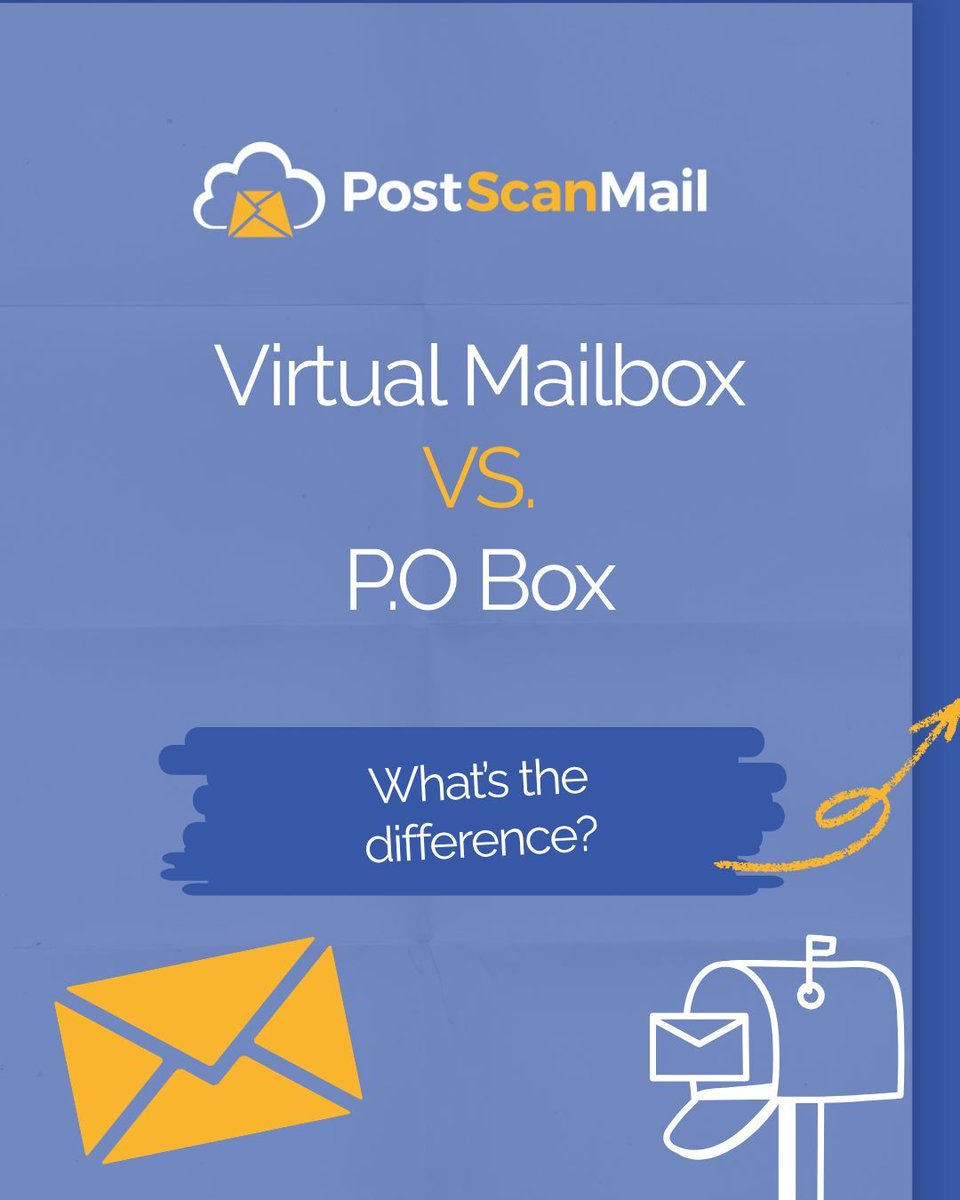 PostScanMail's tweet image. Virtual Address vs. P.O. Box — what’s better for your business?

With a virtual mailbox from @PostScanMail, you get a real street address, mail forwarding &amp;amp; instant online access. 📬✨ 

Swipe to learn the difference a virtual mailbox can make for you!

#virtualmailbox