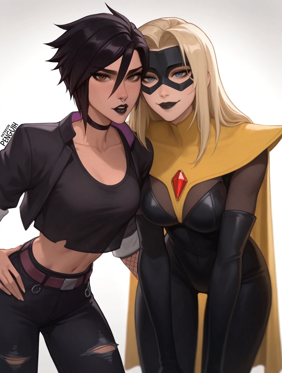 goth Blonde Blazer and Invisigal 🖤 #Dispatch