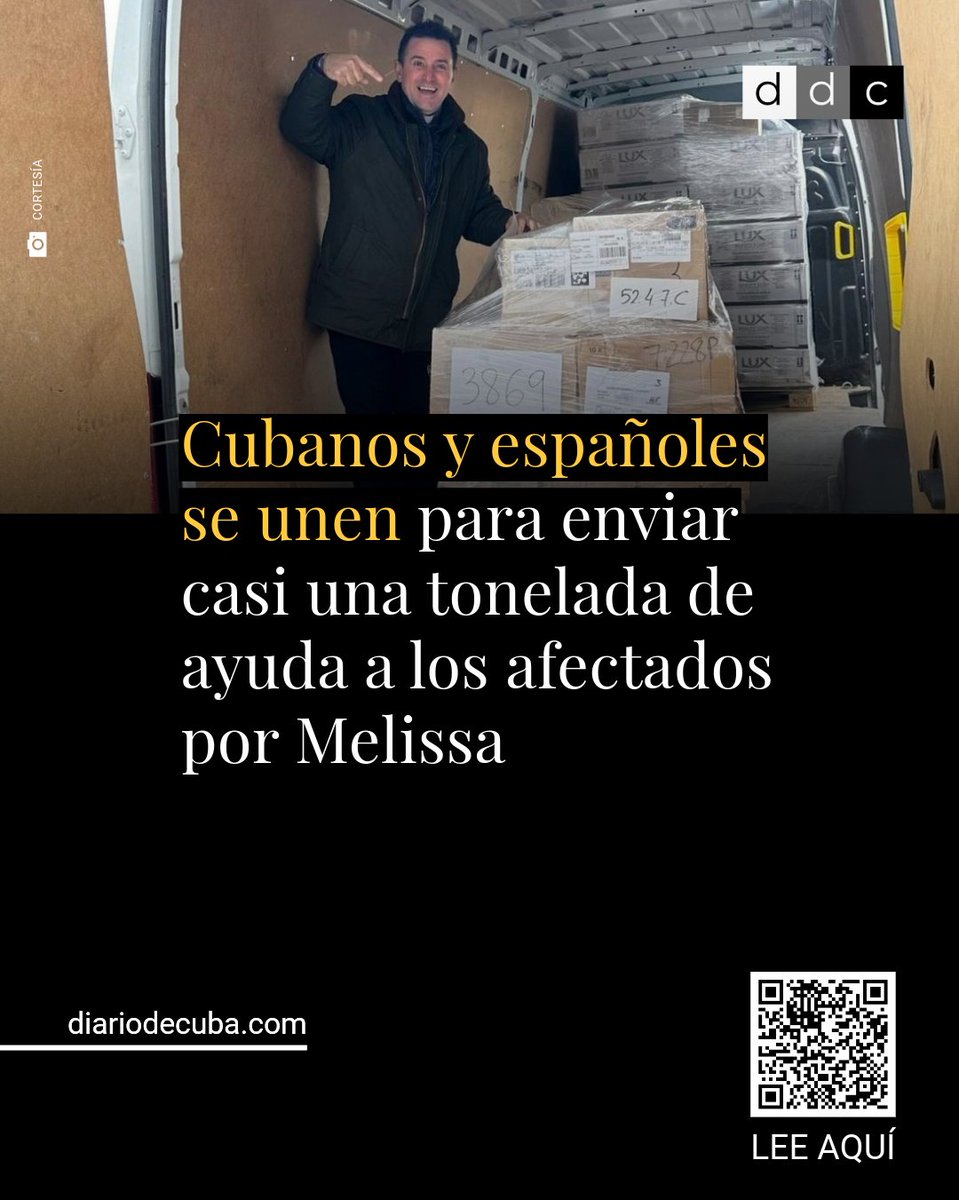 diariodecuba's tweet photo. El #CobijoCubano también llega a los que sufren carencias en #Cuba. El padre Bladimir Navarro, quien dirige en España la #AsociaciónCobijo, conversa con #DiarioDeCuba sobre el próximo envío de un donativo para damnificados del #HuracánMelissa en el oriente de la Isla.

LEE MÁS en #DiarioDeCuba: https://t.co/PBhXTQ9fUo