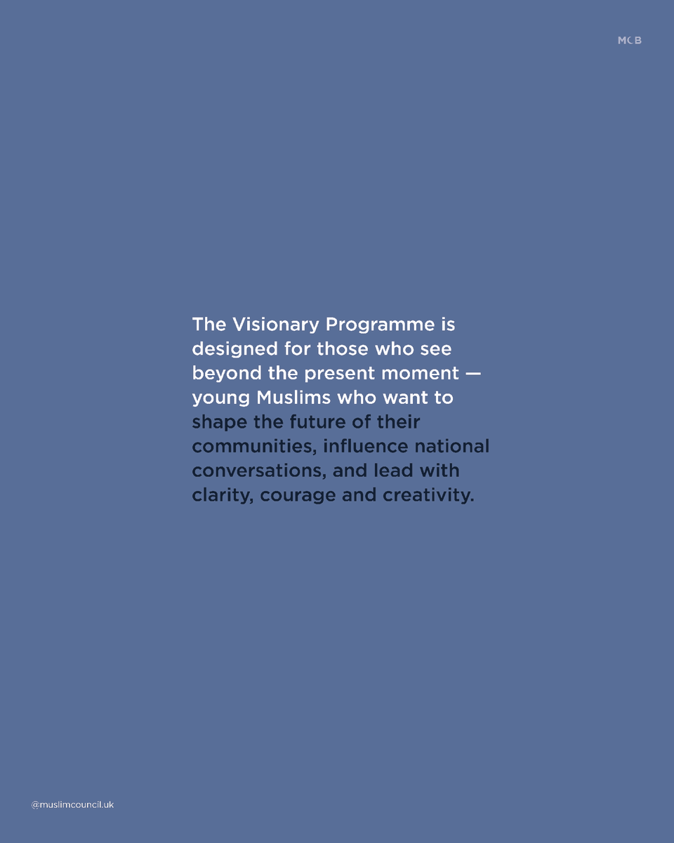 MuslimCouncil's tweet image. 🌟 So, what is the Visionary Leadership Programme?

We&apos;re inviting you to embark on a transformative journey through our #Leadership Programmes - designed to #empower the next generation of #Muslim changemakers! ✨

Are you ready to be a leader? Visit mcb.org.uk/visionary for…