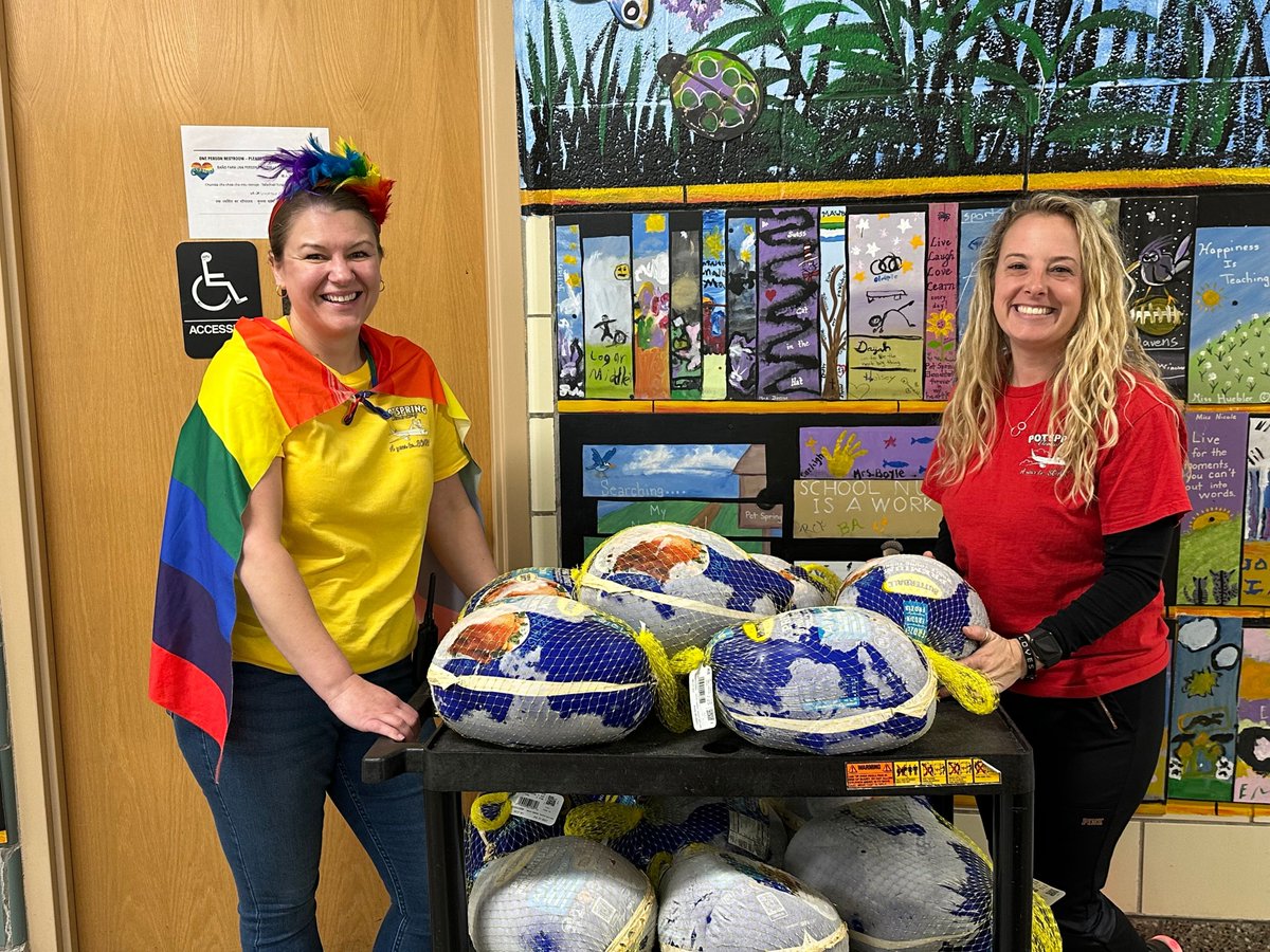 A big thank-you to Chesapeake Design and Build for donating turkeys to Pot Spring's community!