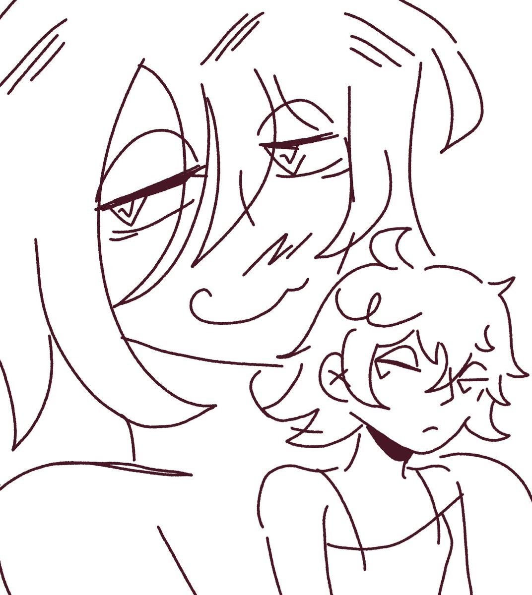 Nozzlih's tweet image. trying another style 😵‍💫
#smallartist #sketches