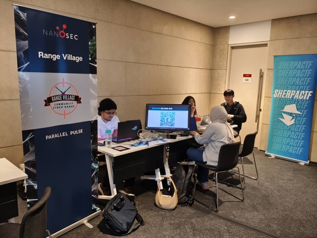 nanosec_asia's tweet photo. 🙏 Big shoutout to the crew at @stealthmole_int  #OSINT Hands-On &amp; The Range Village for the awesome challenges held at the #ParallelPulse @nanosec_asia 
Big 💚 to everyone who joined in, your energy made the space fun, curious and full of good vibes. https://t.co/tLT7OoTpx1