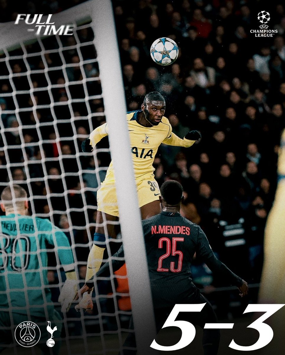 نتيجة مباراة #باريس_توتنهام 
#باريس_سان_جيرمان
