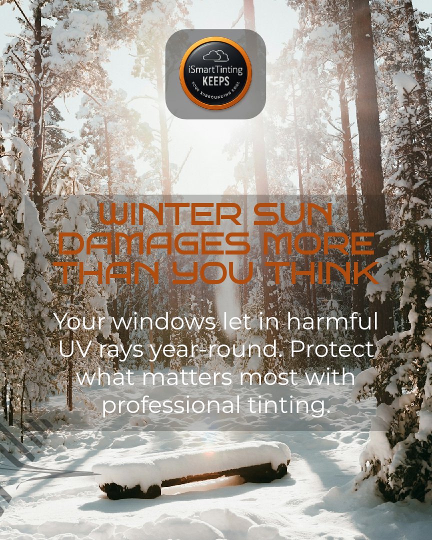 iSmartTinting's tweet image. Winter sun = UV damage too! 🌞❄️ Block 99% UV with professional window tint. Protect skin &amp;amp; interiors! 
Claim Your Complimentary Quote Today!
tint.ismarttinting.com/quote  

#UVProtection #WinterSafety #TintedWindows