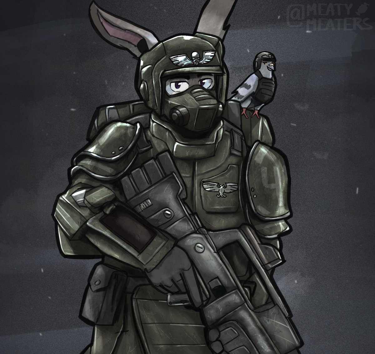 40k Imperial guardsman commission for bun