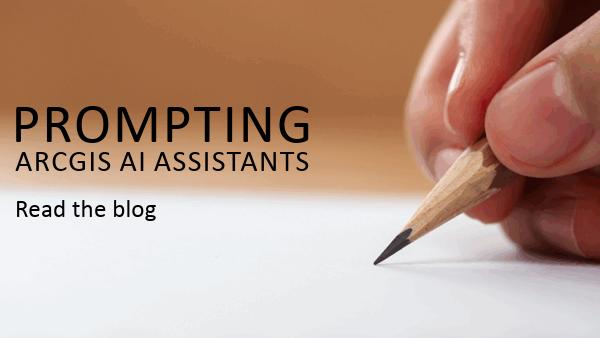 kbolger01's tweet image. Want to know best-practices for prompting #ArcGIS AI assistants? Read this blog for tips and tricks to help you optimize your experience with assistants. ow.ly/KoAW50XxOjP