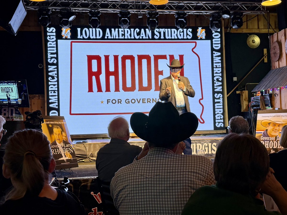 Sturgis is my hometown, and they showed up in a big way to support me and my family! Nothing says Sturgis quite like the Loud American, and I can’t think of a better place for a high energy rally to get this campaign off on a strong footing!