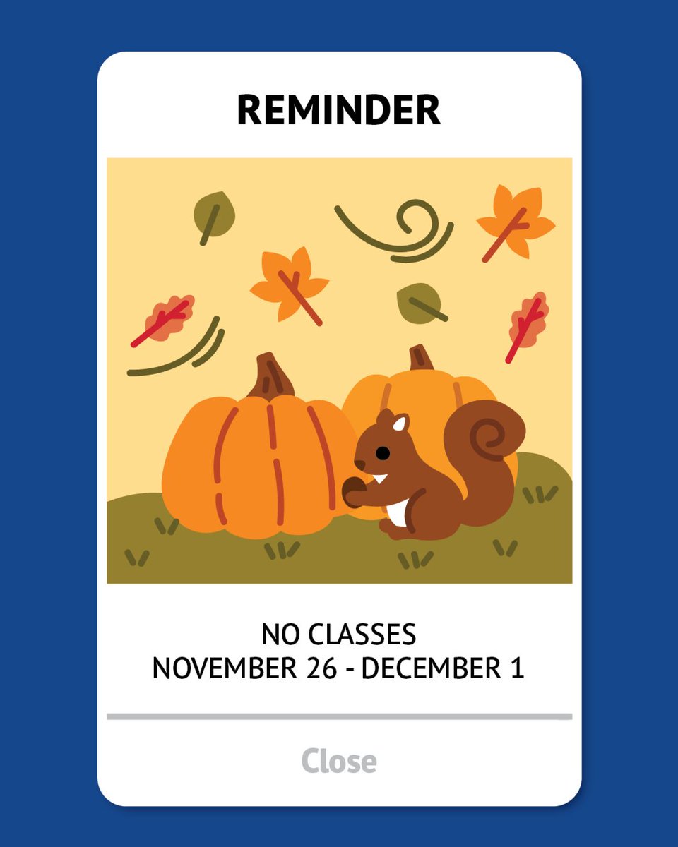REMINDER: There will be no classes Wednesday, Nov. 26 - Monday, Dec. 1. All LPS buildings will be closed Thursday, Nov. 27 and Friday, Nov. 28. 

Have a restful break and we will see everyone back Tuesday, Dec. 2! #LPSProud