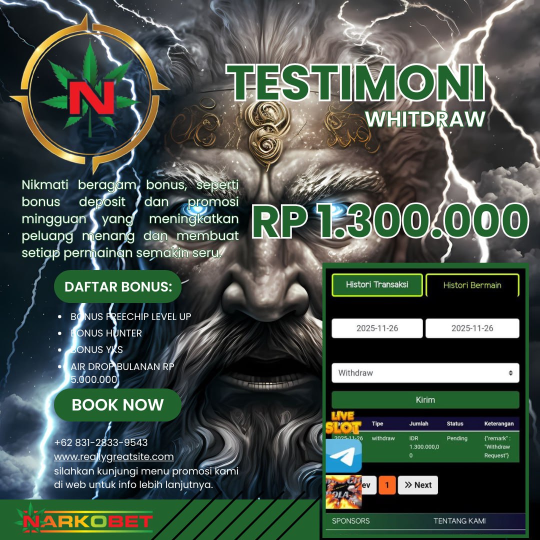 sissyull's tweet image. 🎰 SUDAH TERBUKTI GACOR SE-ASIA!
Cuma butuh 50rb aja, kamu bisa pecah 1,3jt langsung ke saldo💥💸

SETIAP HARI SUDAH PASTI WITHDRAW DI #NARKOBET

🕹 Langsung Daftar dan Buktikan !! 
Cuma di NARKOBET, Sekali klik bisa jadi hoki seumur hidup 🍀✨
👉 heylink.me/narkobet444