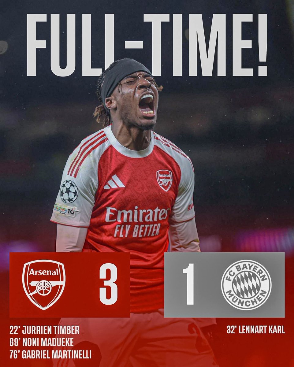 Come your Gunners <a href="/Arsenal/">Arsenal</a>  <a href="/NoniMadueke_/">Noni Madueke</a>  <a href="/_DeclanRice/">Declan Rice</a>