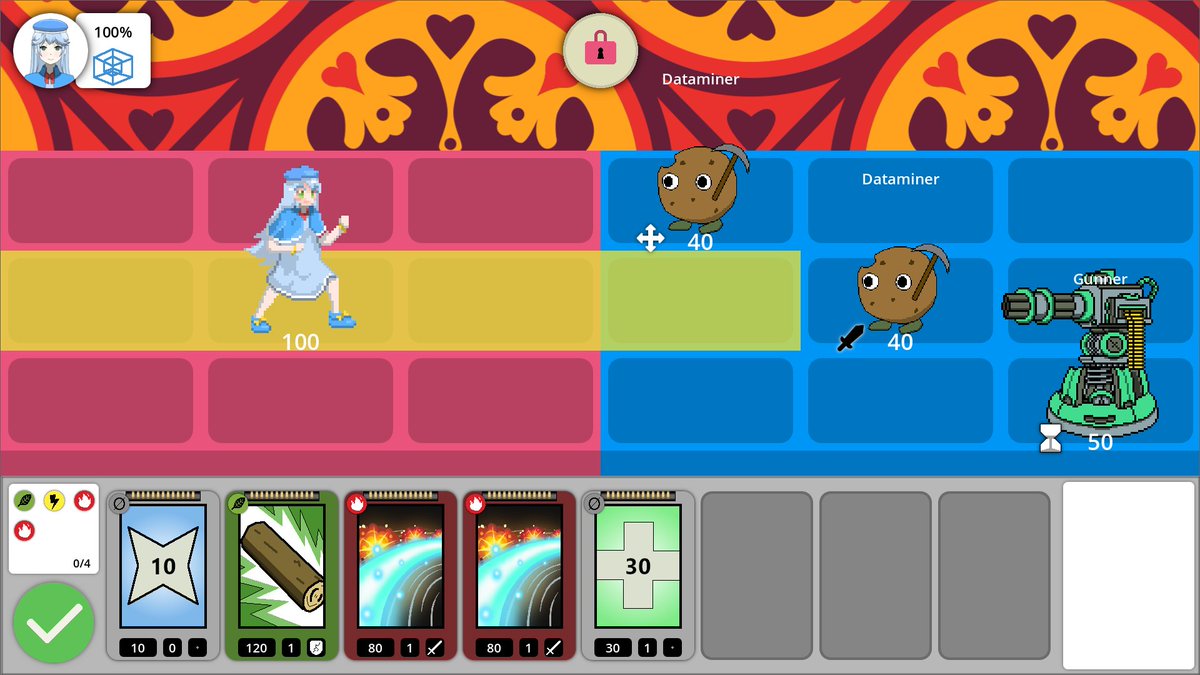 JHZech1's tweet image. Working on a new video game project. A grid based semi-action semi-turn based card battler. #roguelike #cardgamedevelopment #megaman