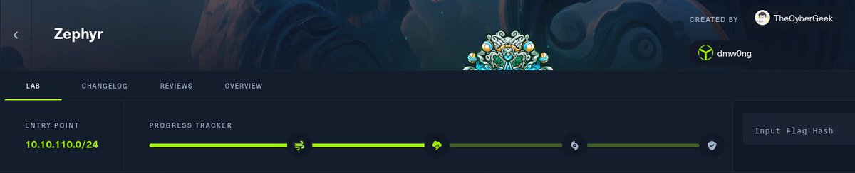 SuperMeisty's tweet image. Half way there.  Lets get it!!! #hackthebox #prolabs #htb #zephyr