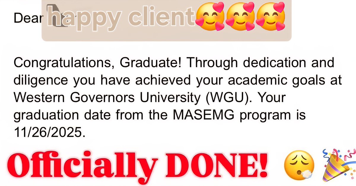 homeworkhelpr_1's tweet image. We promise we deliver!! #HAPPYCLIENT 
WANGU
MA program done