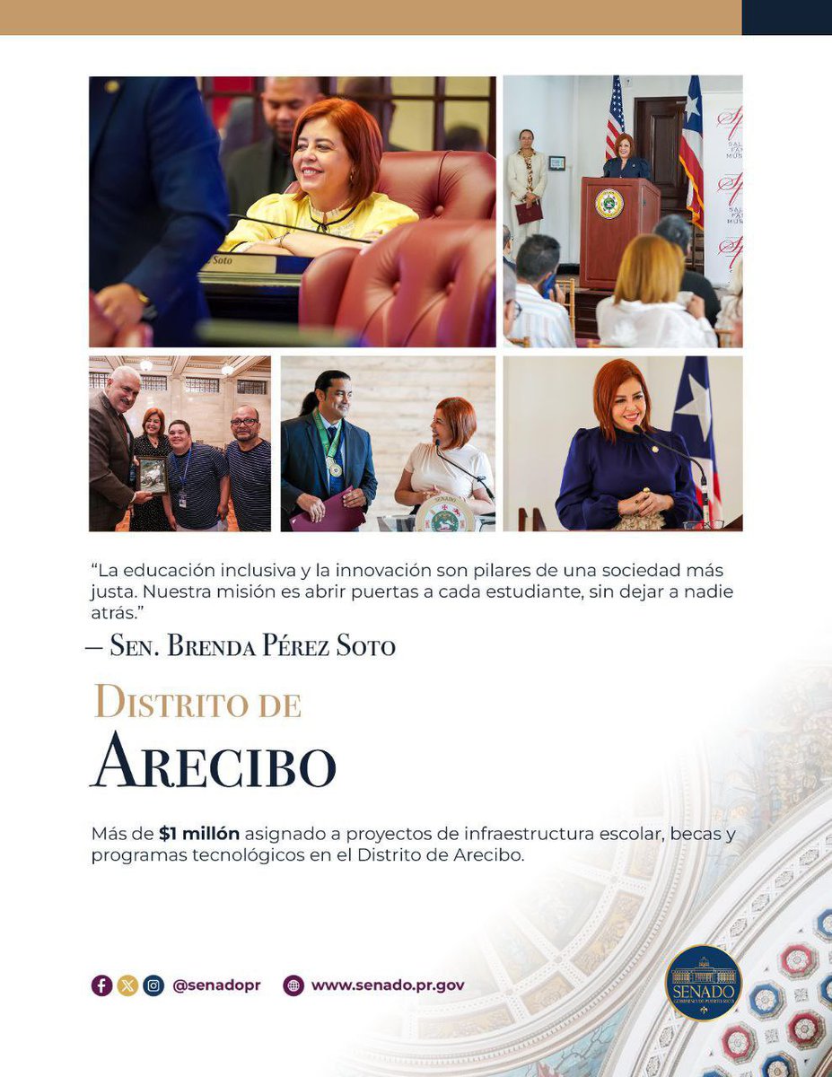 La senadora Brenda Pérez continúa trabajando por una educación más inclusiva, innovadora y equitativa para todos los estudiantes del país. Su labor legislativa promueve el acceso a herramientas modernas y el desarrollo pleno de la juventud con diversidad funcional.