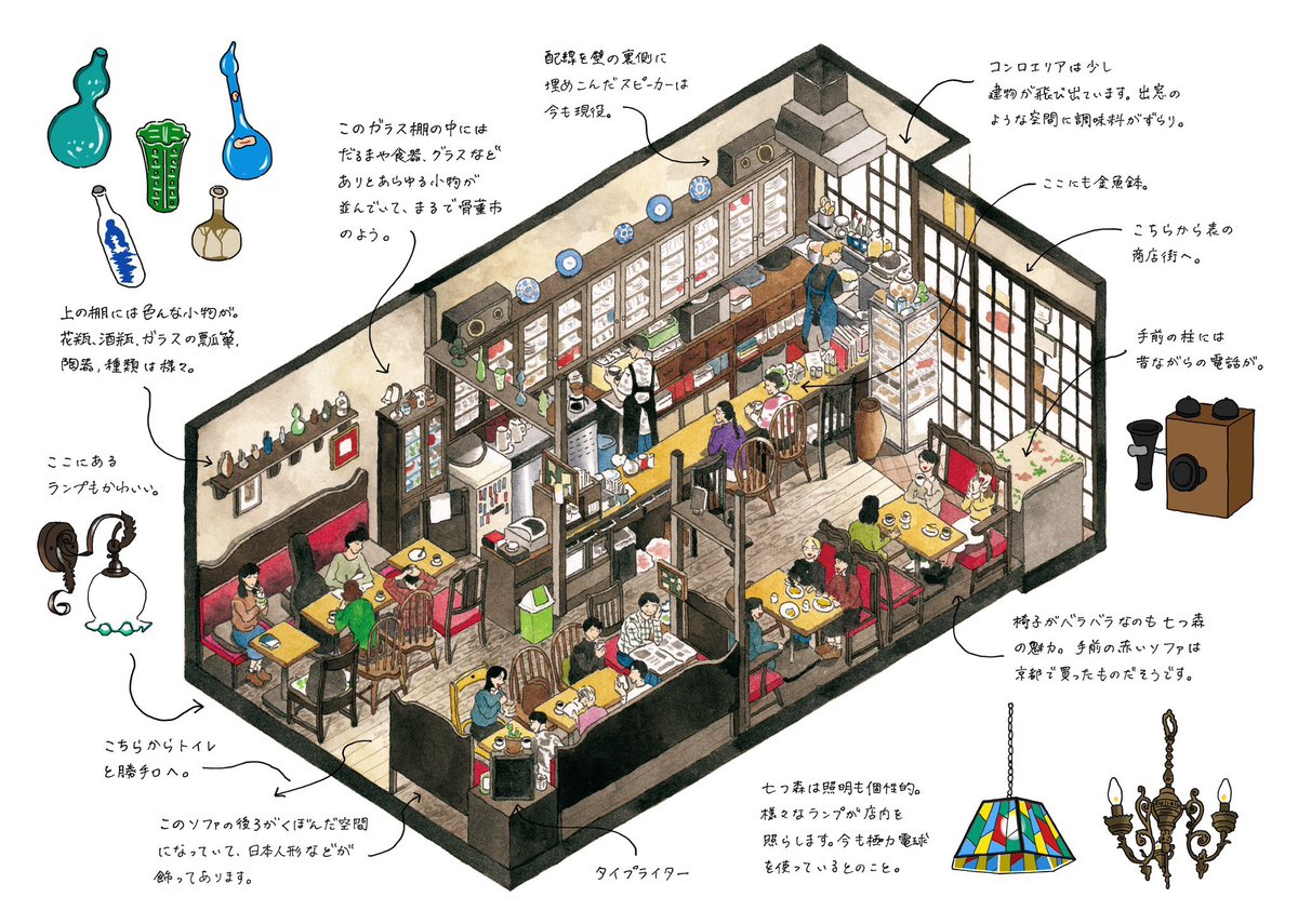 絶品オムごはんと、唯一無二のレトロな空間を味わえる高円寺の純喫茶、七つ森