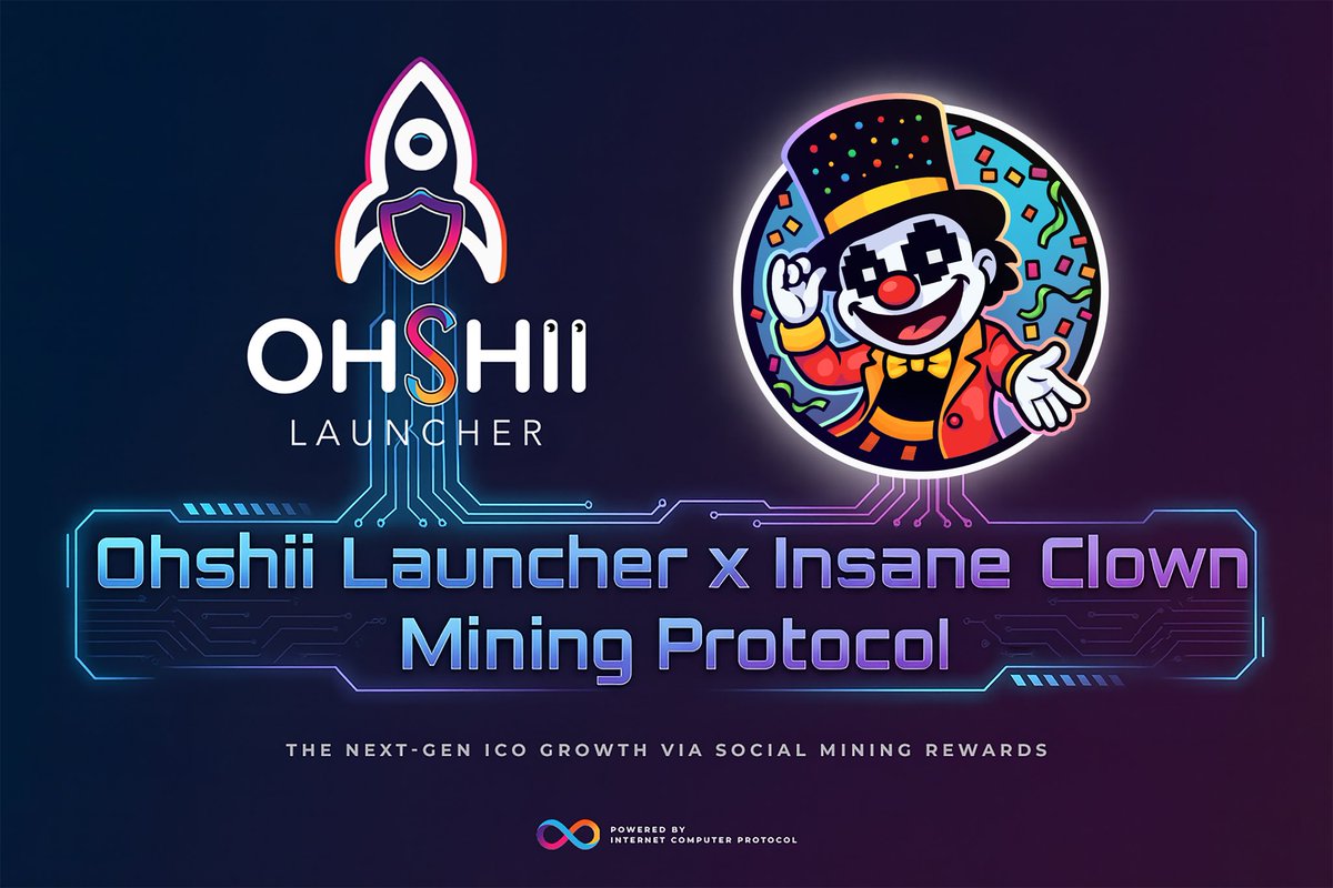 icpstealth's tweet image. 🚀 Ultra bullish news for $OHSHII &amp;amp; $CLOWN! 

Two types of integrations between OhShii Launcher and @clownitx :

1️⃣ ) The first Clown integration is now live. Half of the 15,000 OHSHII fee from each user’s first participation in every ICO will be used to fund CLOWN campaigns…