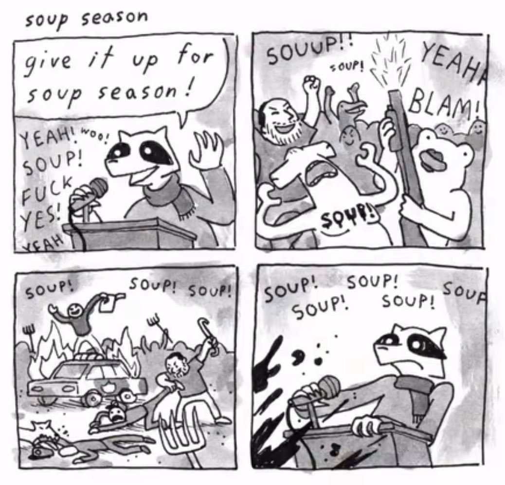 hongan_os's tweet image. ITS SOUP TIME?