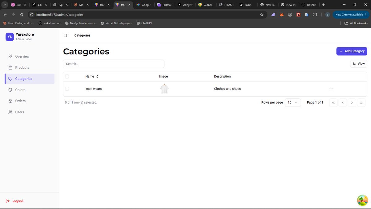 0x_Adeyemi's tweet image. Working Admin page of an e-commerce website,
I love how it’s turning out 😍