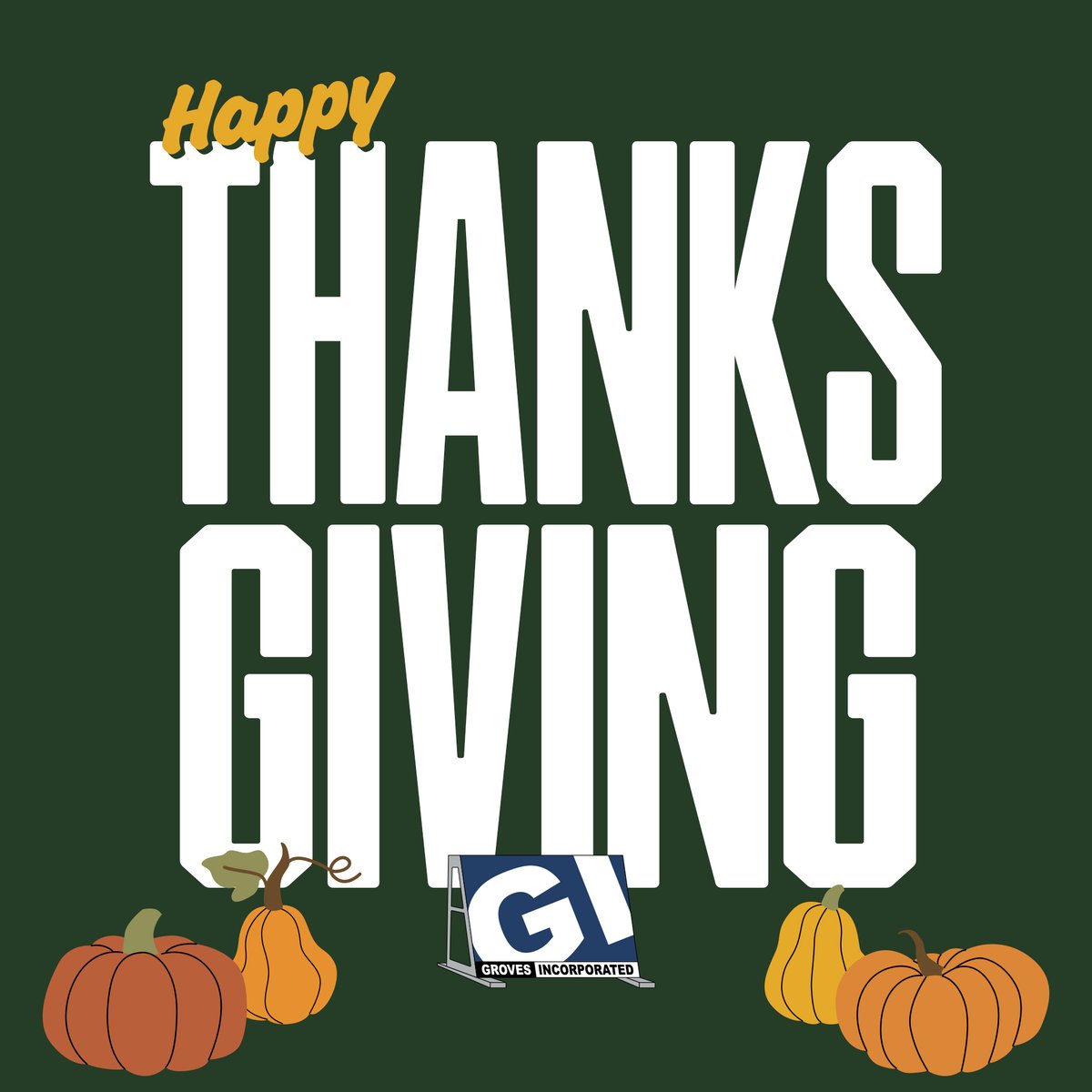 GrovesInc's tweet image. Today, we pause to count our many blessings, and high on that list is the opportunity to serve you, our incredible customers and partners. Your loyalty is the foundation of everything we do at Groves.

Wishing everyone a day filled with good company and great food.