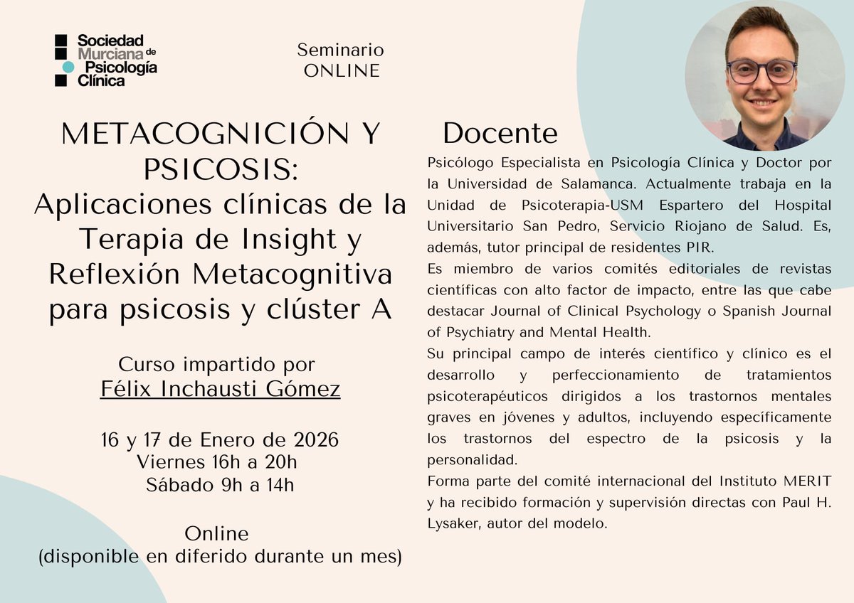 Sociedad Murciana de Psicología Clinica tweet media