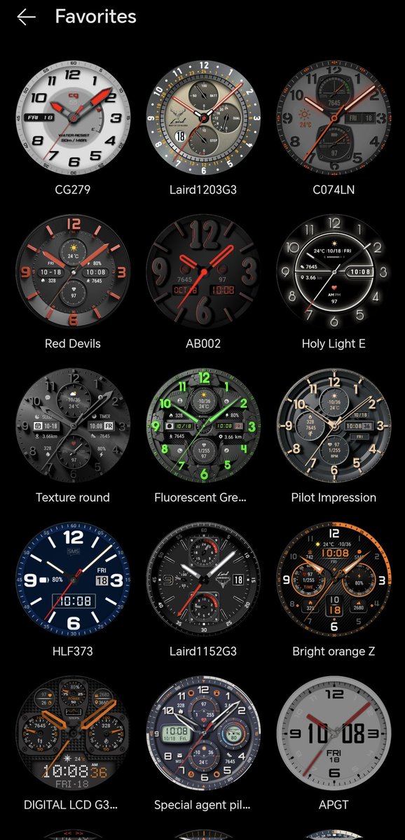 saszynski's tweet image. Kilka zapisanych w ulubionych i nie mogę się zdecydować.
Po godzinie w każdej coś mi nie pasuje.

Na jedno chciałem zwrócić Państwa uwagę.
Mianowicie pod względem wyboru tarcz, Huawei bije Garmina jak szkolny łobuz pierwszaka.