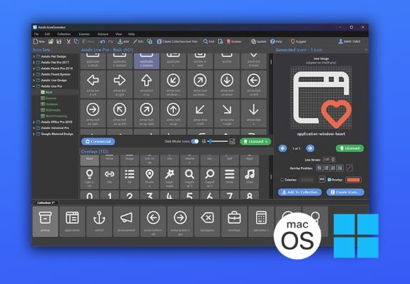 AxialisSoftware's tweet image. 2/
Want to generate sizes, color themes &amp;amp; overlay variants at scale?
This pack works great with our FREE Axialis IconGenerator:
🔗 axialis.com/icongenerator/

#UIDesign #IconDesign #WinDev #WPF #DotNet #DesktopDev #IndieDev