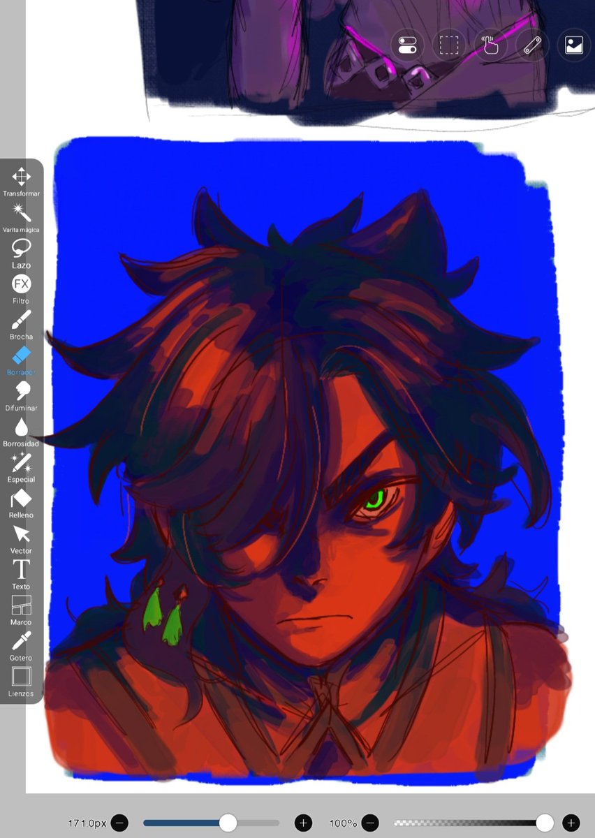 Parte dos de mis "dibujos estando enferma".
Hoy me siento un poco mejor.

#sethos