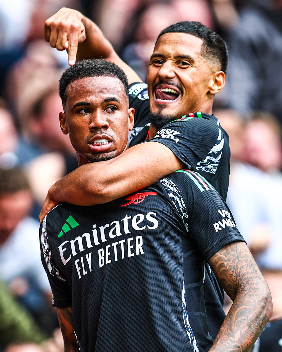 brfootball's tweet image. William Saliba is the ultimate hype man 👇