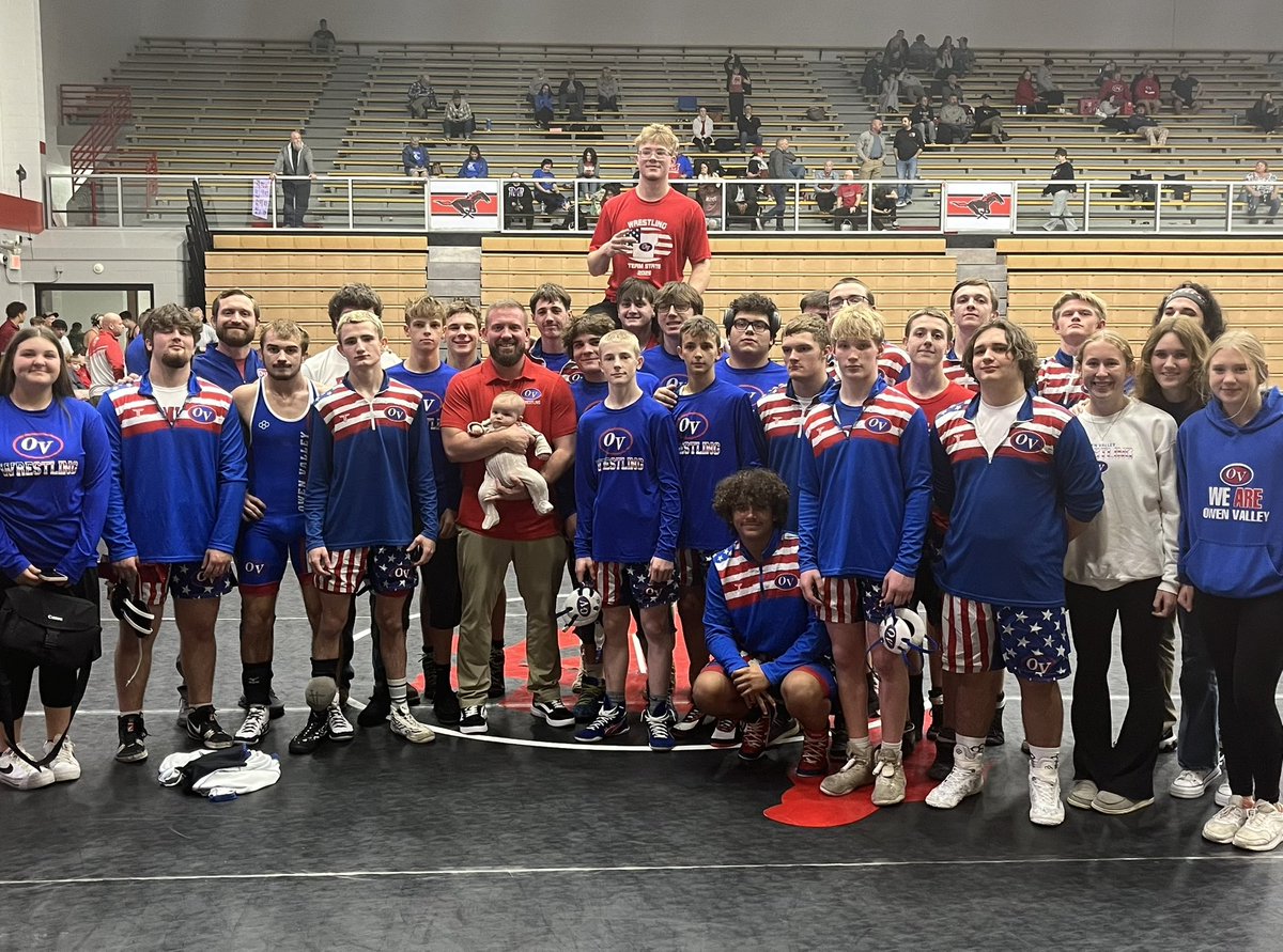 Valley boys brought the 🔥 to open the season! Squad finishes the day 4-1, 2nd out of 10 at the Garry Anderson Invite. 

OV 54 - 2A #6 Indian Creek 25
OV 65 - Martinsville 3
OV 48 - Jasper 19
OV 73 - Washington 6

Shoutout to Coach Spicer on getting his 100th dual win today! 🫡😤