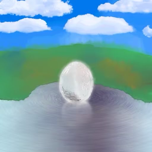 newartprogram's tweet image. The Second Egg has been Minted (Clean Egg)