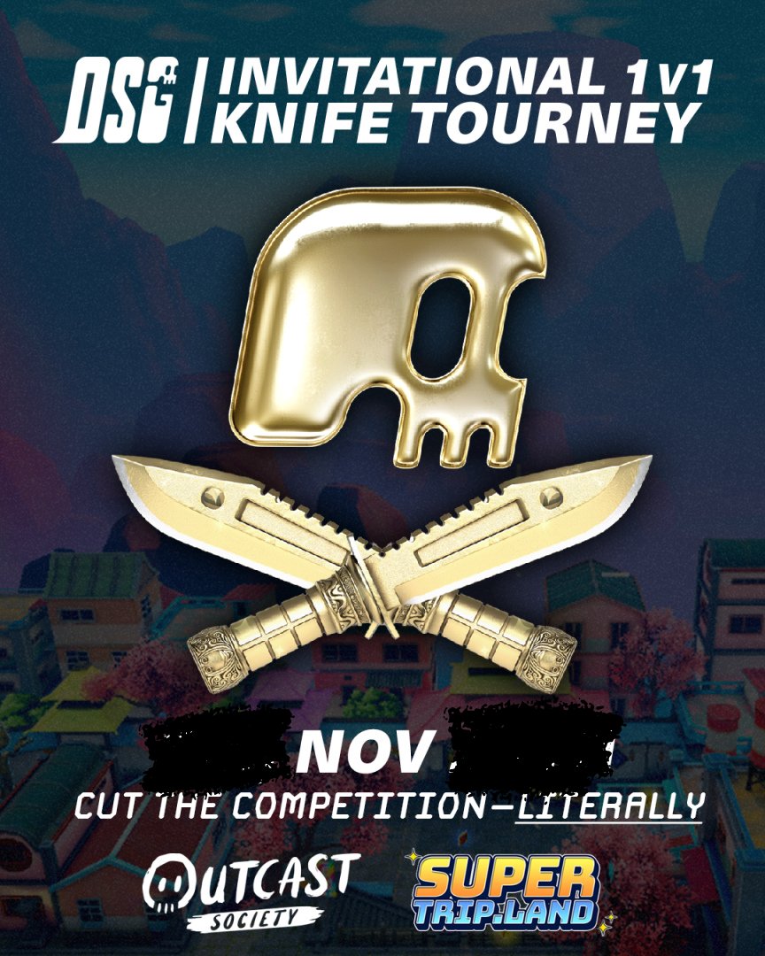 Something MASSIVE is going to be announced tonight.

Huge HUGE <a href="/SuperTrip64/">SuperTrip⁶⁴</a> x <a href="/OutcastSocietyX/">Outcast Society | Web3</a> event.

Full support of <a href="/0xGuavaGuy/">GuavaGuy</a> &amp; the team on this.

Massive prize pool. 💰

Event will be fully shout casted! 💯

This is open to everyone. 😈

Get ready. 🔪