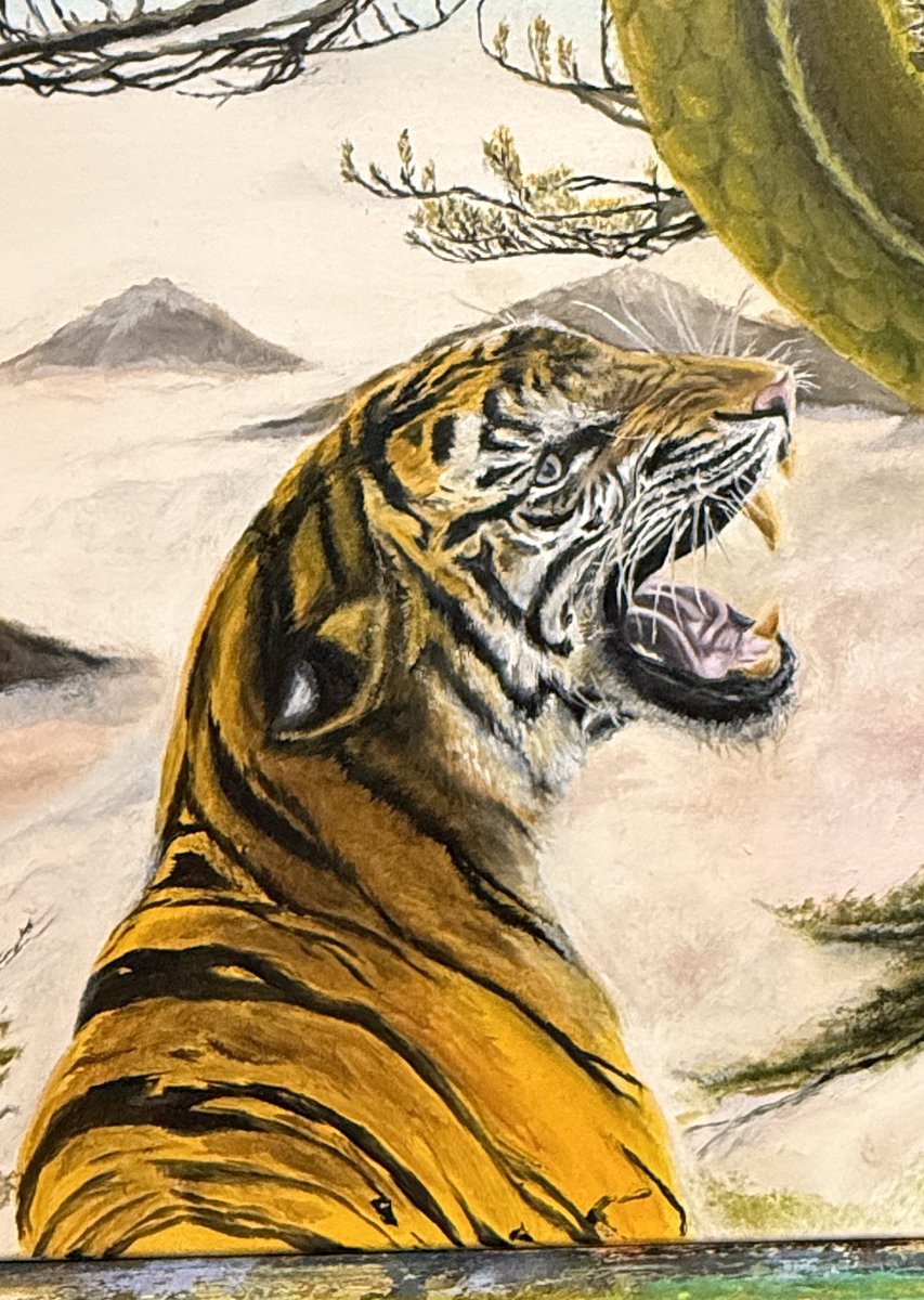 Stellitart's tweet image. Goodnight from my tiger 🐅❤️

I need to find time to paint with oils again.
Hope you’re all having a beautiful evening ✨