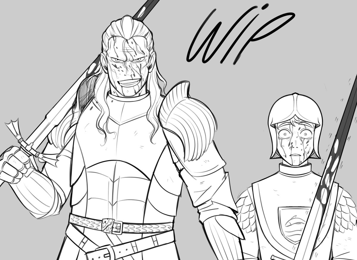 Ackerbangbang's tweet image. WIP + Daemon Targaryen and Oscar Tully (my original idea for this drawing was just doing the sketch but it’s turning out so good i’m going full color with it🤩👌) #hotd #HouseOfTheDragon #HouseOfTheDragonfanart #hotdfanart #HouseoftheDragonS3