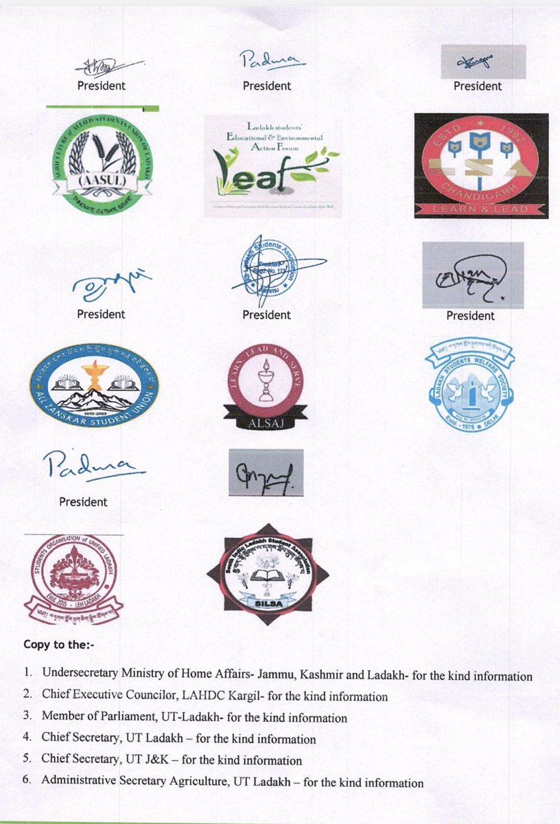 It is very unfortunate that the formal handing-over of the four Krishi Vigyan Kendras (KVKs) of #Ladakh is still pending — despite complete compliance with <a href="/icarindia/">Indian Council of Agricultural Research.</a> norms, including land transfer certificates and the establishment of the School of Agriculture under the <a href="/ULadakh/">UNIVERSITY OF LADAKH</a>