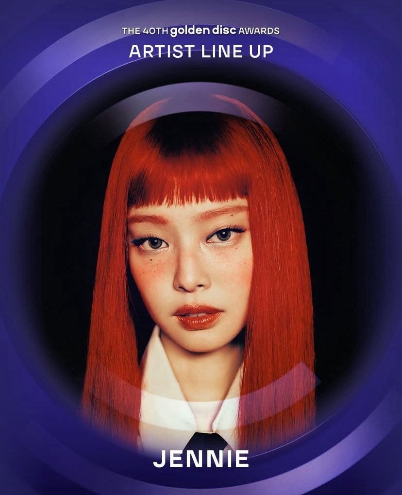 TheePopCore's tweet image. JENNIE is confirmed to attend and will be one of the artists appearing in the 40th Golden Disc Awards lineup on January 10 in Taipei.