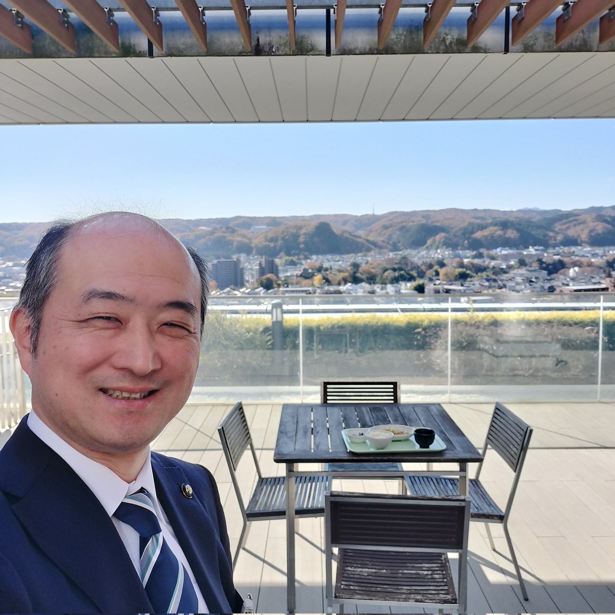 青梅市役所7階の食堂にて。絶景です！
#青梅市 #青梅市役所