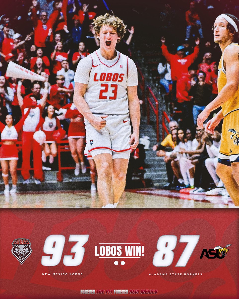 COMEBACK COMPLETE!! From down 15 in the second half, the Lobos rally! #GoLobos