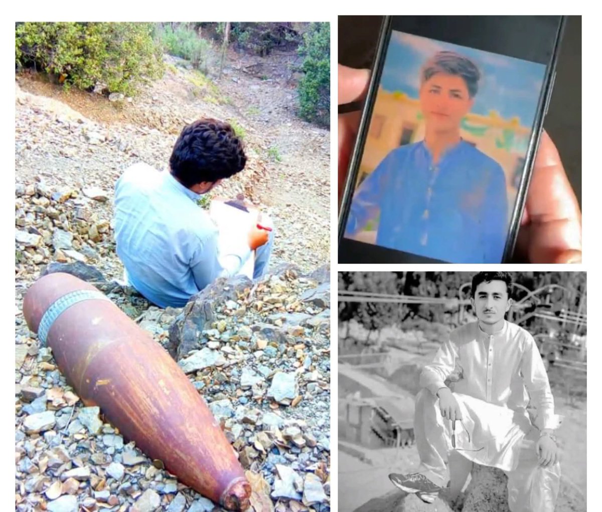 In Bajaur, two young Brilliant students—Usman(only brother of seven sisters) &amp; Shamshad, were martyred after old explosives exploded. A 12-year-old in S. Waziristan also lost his life. Families warn many deadly shells still lie uncleared despite repeated pleas.
#DeMineExFATA