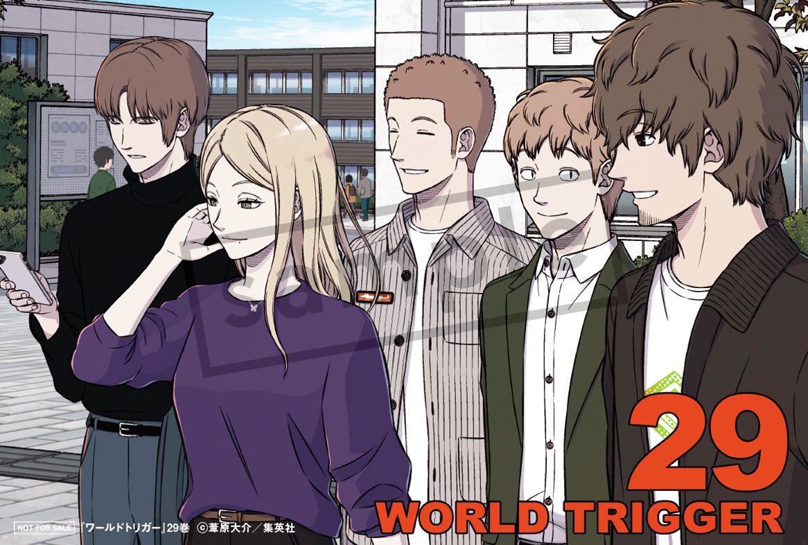 worldtrigger_gd's tweet image. ワールドトリガー 29巻 店舗特典

一部書店にて配布予定の
イラストカードが公開されました！

【 現在、以下書店にて配布予定確認済 】
TSUTAYA / メロンブックス / 喜久屋書店

subcul-holic.com/worldtrigger_c…
