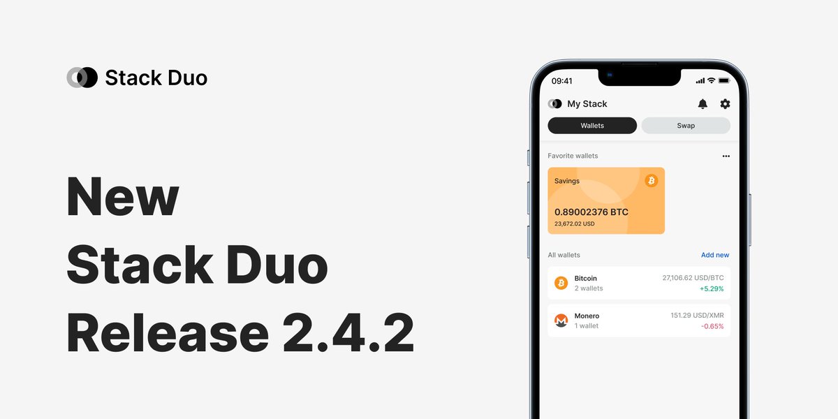 Stack Wallet / Stack Duo tweet media
