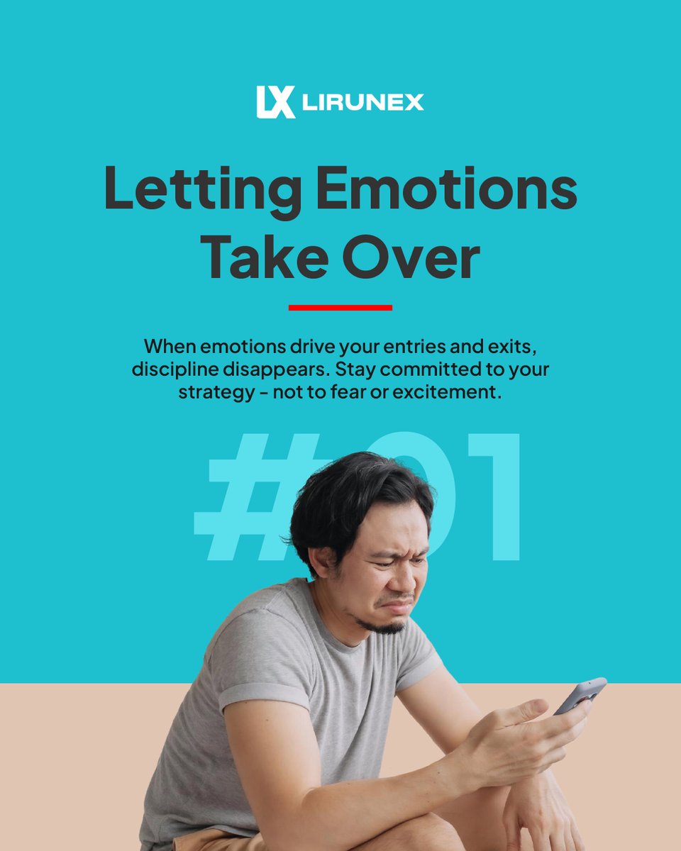 lirunexglobal's tweet image. Trading isn’t just about strategy — it’s about avoiding the mistakes that quietly damage your results.
Here are 4 common habits that traders still struggle with, and how to fix them. 👇

#Lirunex #TradingEducation #ForexTips #MarketInsights