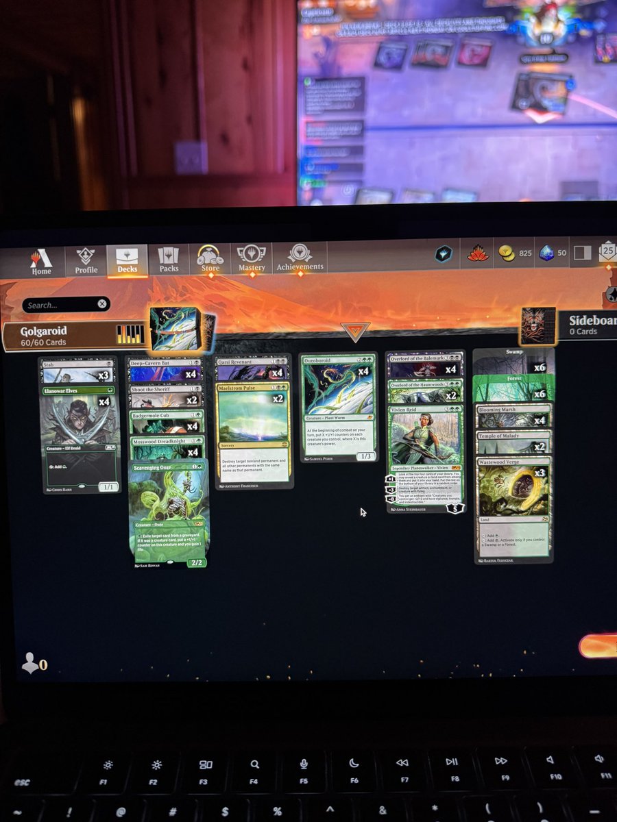 Blakethebear7's tweet photo. The Rock is working out pretty well so far. Still have some fine tuning to do. Mole ain’t a problem if you kill it on sight🤷🏼‍♂️. Wonder if the midrange king has any impute on the deck @ReidDuke https://t.co/QHM0mSAAl2
