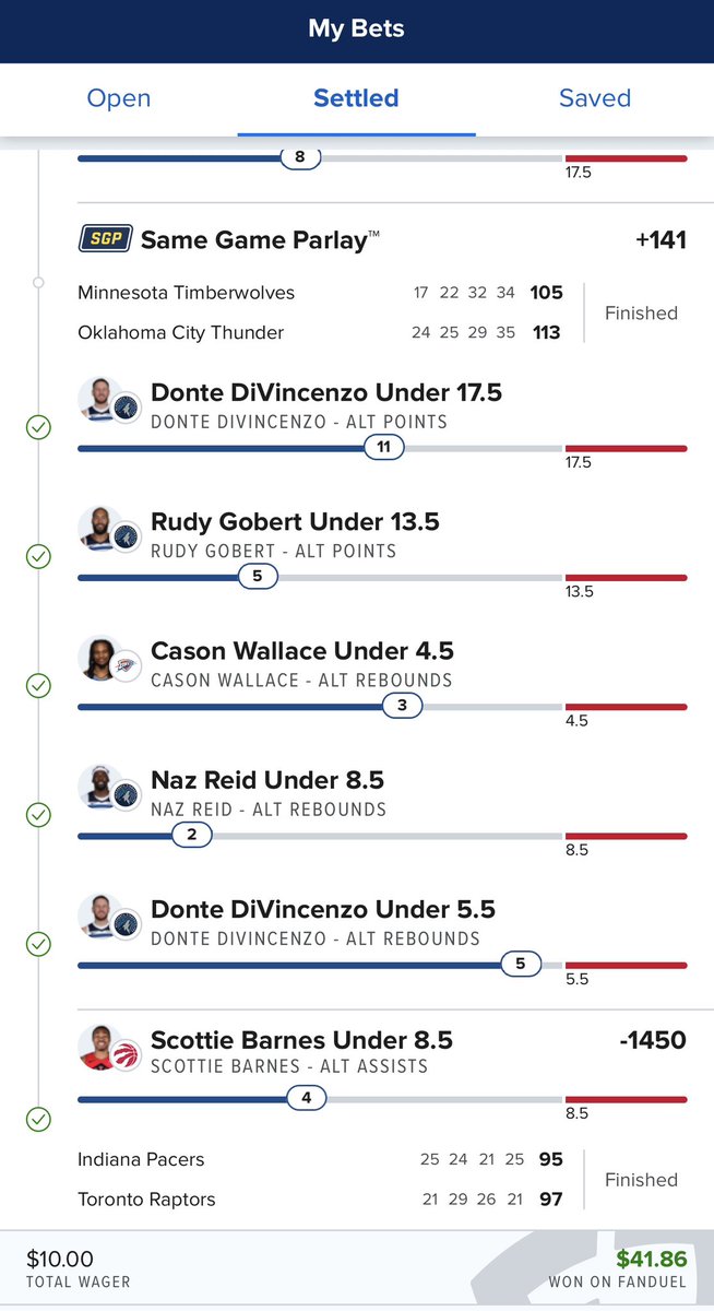 McParker01's tweet image. @PropFinderApp let’s fucking GO!!! Another under hit