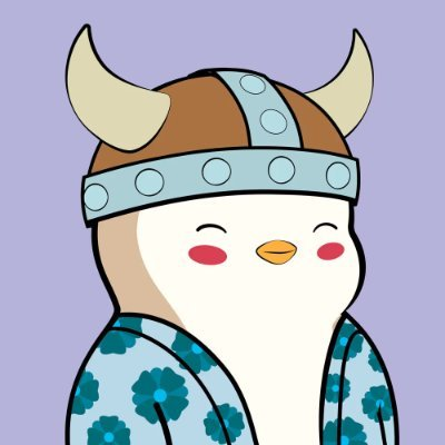 Cute Viking Penguin Illustration representing crypto resilience
